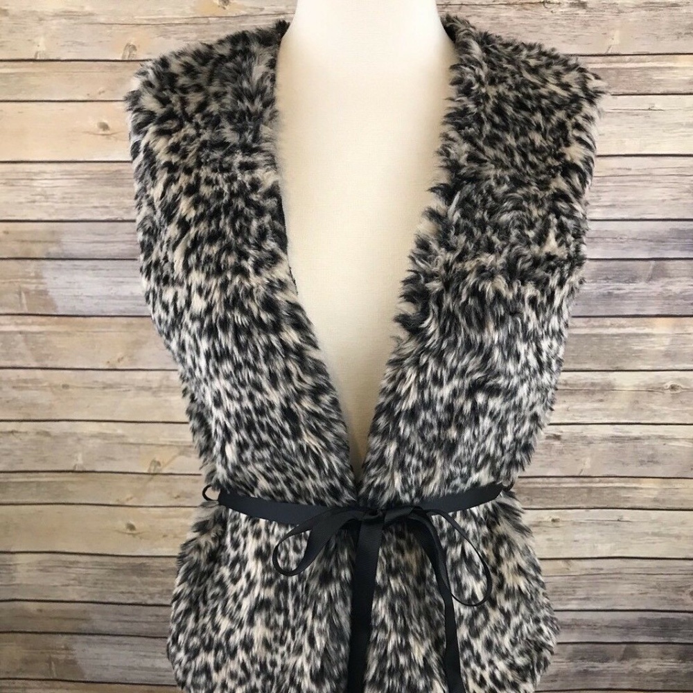 *ELIANE et LENA Paris* Leopard Print Faux Fur Vest